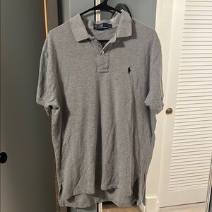 Polo by Ralph Lauren Men's Grey Polo Shirt